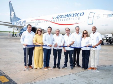 Aeroméxico alcanza su estación número 100 con la apertura de su nueva ruta hacia Punta Cana